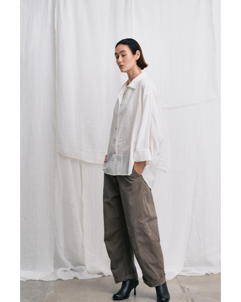 Rabens Saloner October - Utility shaped pants asphalt