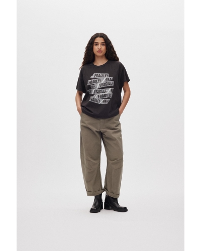 Rabens Saloner October - Utility shaped pants asphalt