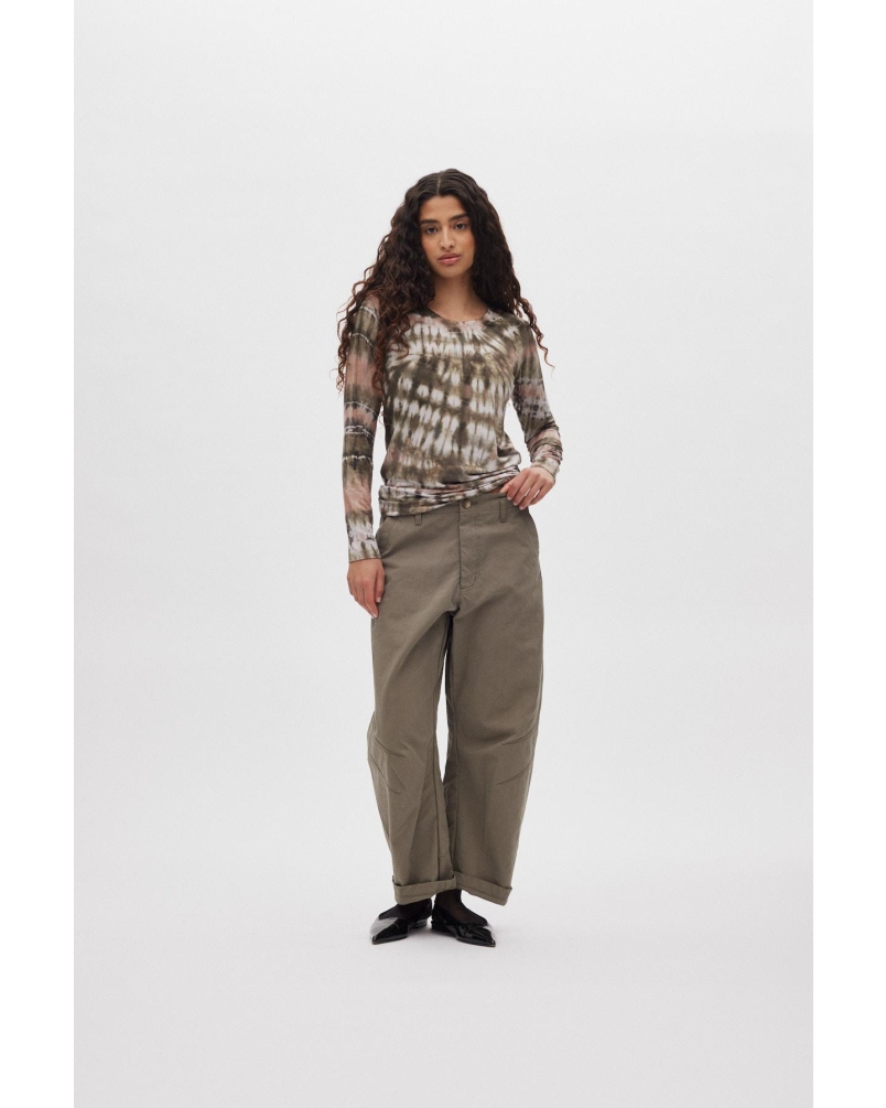 Rabens Saloner October - Utility shaped pants asphalt
