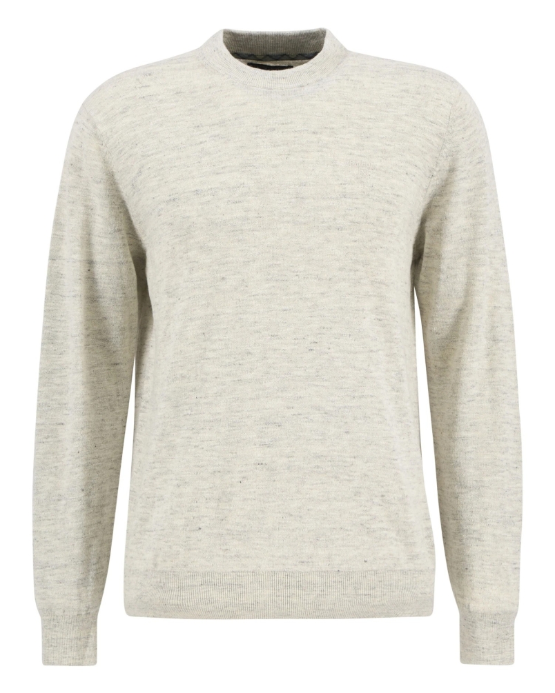 Barbour Flaxby linen blend crew neck neutral neutral