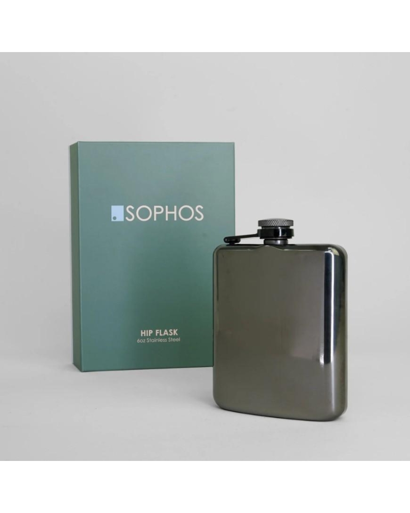 Sophos Gunmetal hip flask