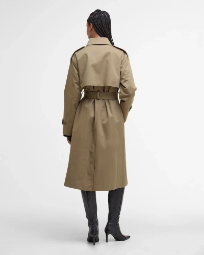 Barbour Aoife trench coat military brown/hessian