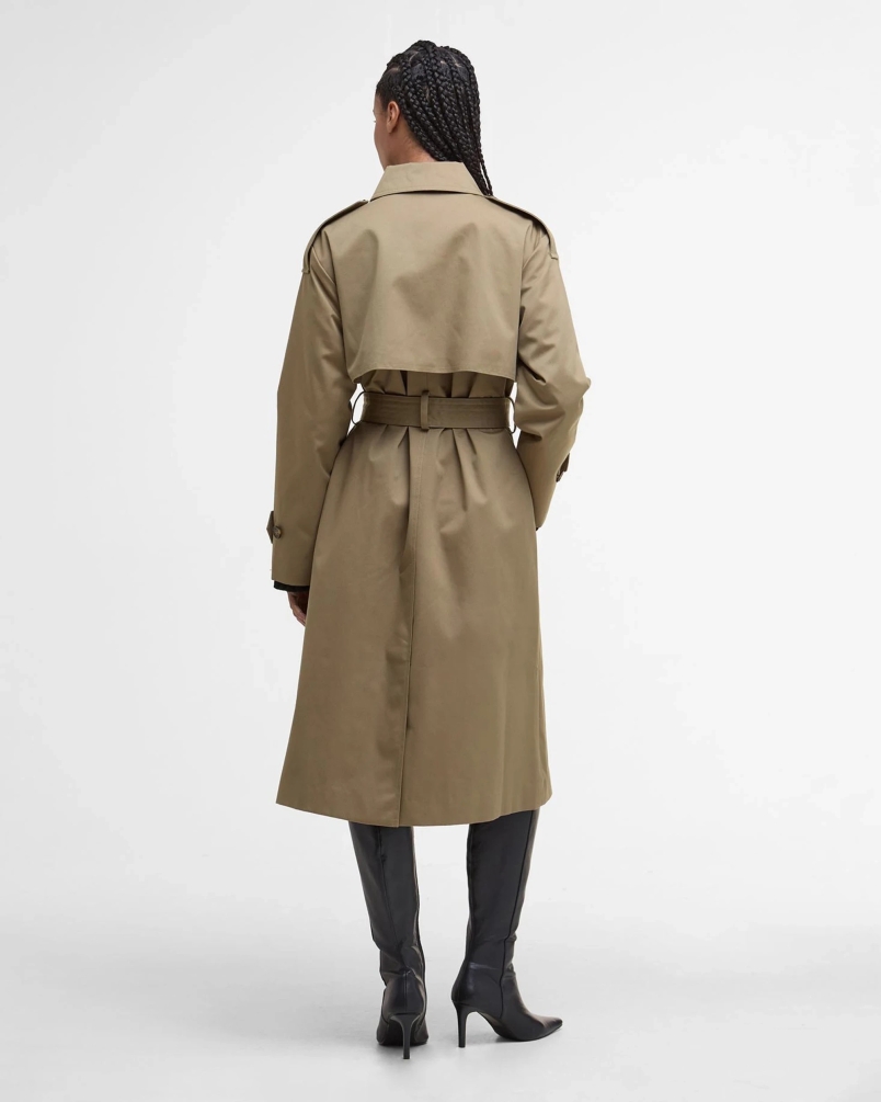 Barbour Aoife trench coat military brown/hessian