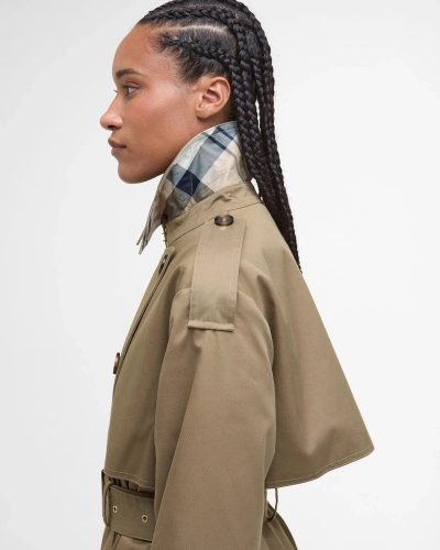 Barbour Aoife trench coat military brown/hessian