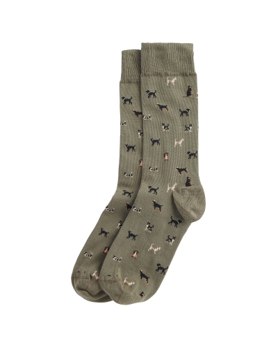Barbour Mavin socks mid olive/dog