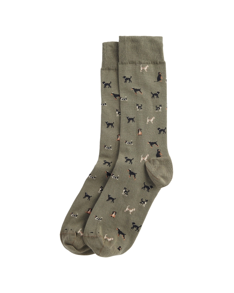 Barbour Mavin socks mid olive/dog
