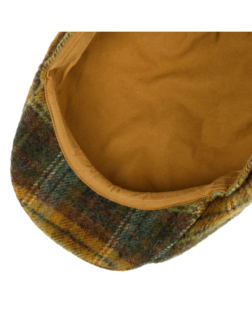 Stetson Hatteras wool check green/dark orange