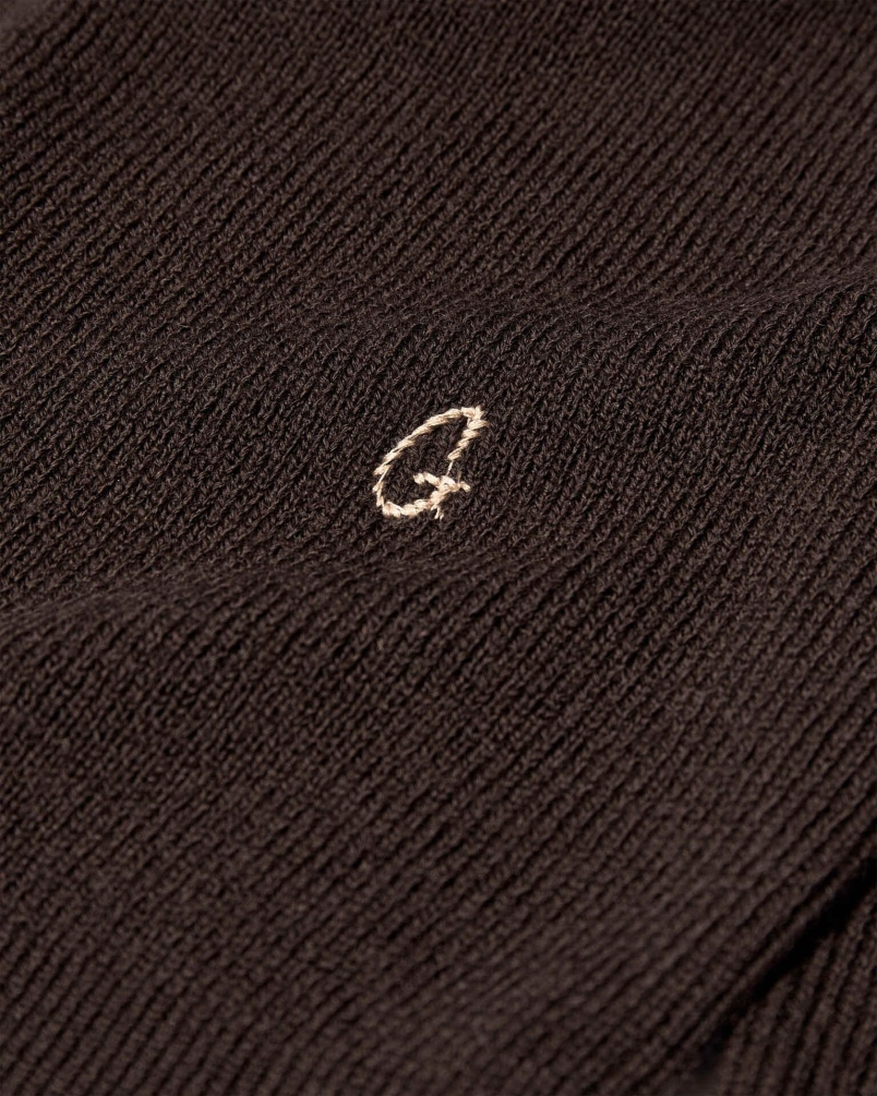Mos Mosh Gallery Kyle crew neck knit black coffee