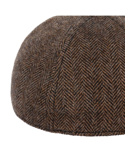 Stetson Baseball cap wool herringbone brown-melange