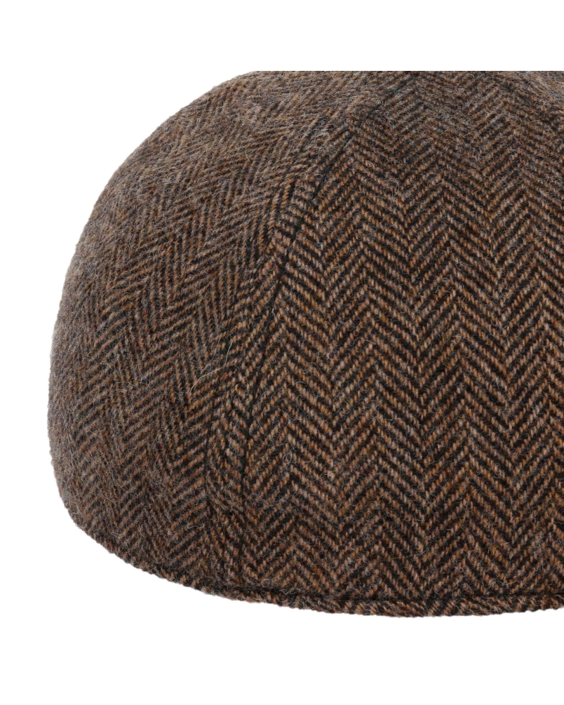 Stetson Baseball cap wool herringbone brown-melange
