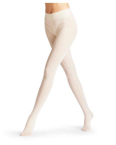 Falke High waist midwinter 100 DEN dames panty off - white