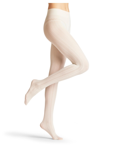 Falke High waist midwinter 100 DEN dames panty off - white