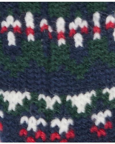 Barbour Marlow Fair Isle dog scarf navy festive