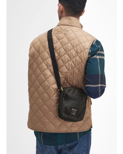 Barbour Field waxed crossbody bag olive