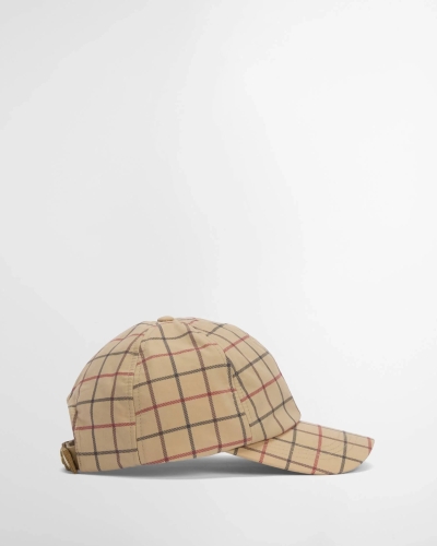 Barbour Mackworth cap beige tattersall be52