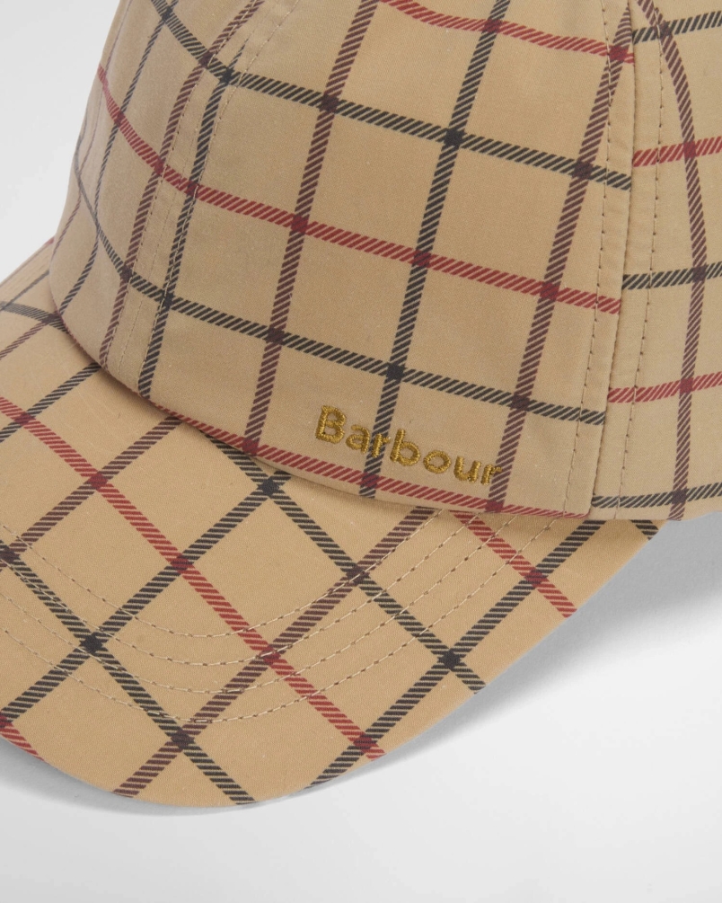 Barbour Mackworth cap beige tattersall be52