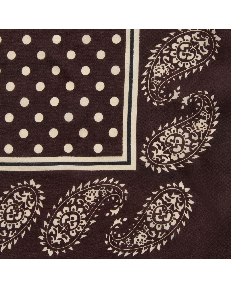 Sofie Schnoor Kaya silk scarf dark plum