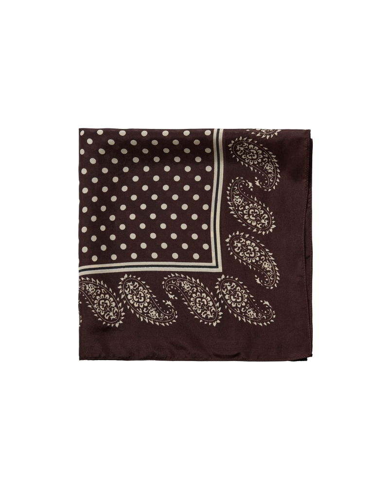 Sofie Schnoor Kaya silk scarf dark plum