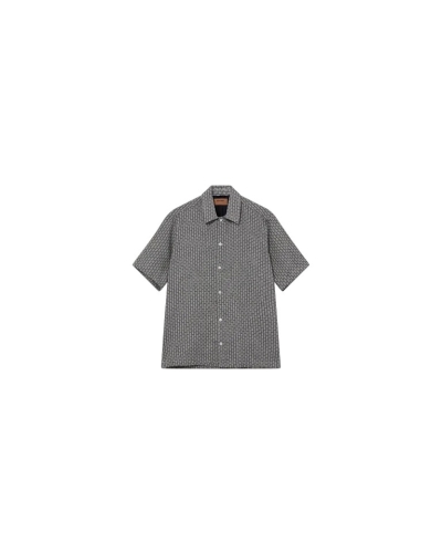 Mos Mosh Gallery Banks basso shirt salute navy