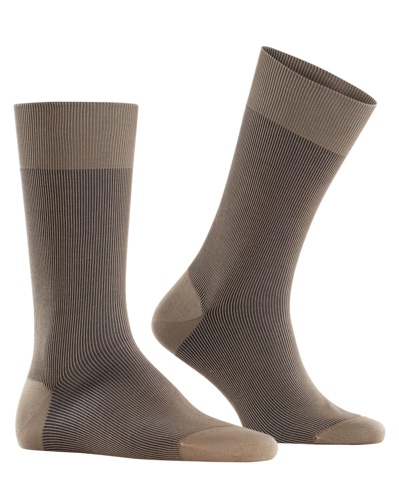 Falke Fine shadow heren sokken silbergrau