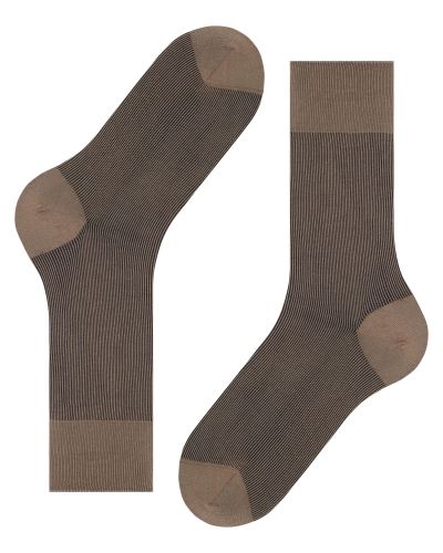 Falke Fine shadow heren sokken silbergrau