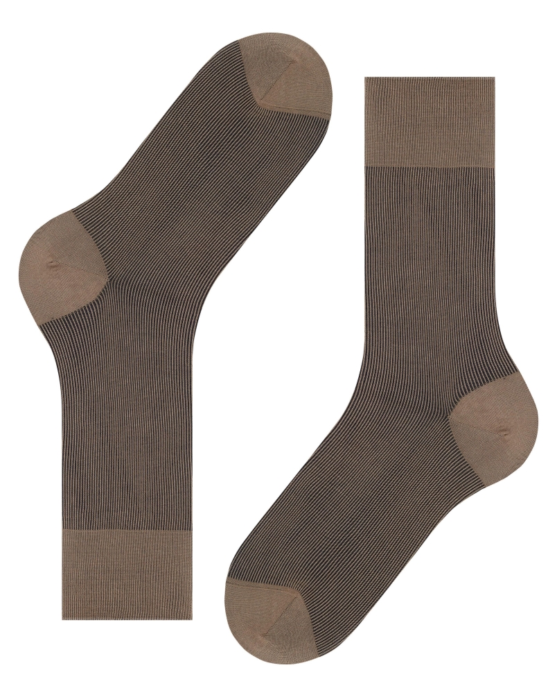Falke Fine shadow heren sokken silbergrau