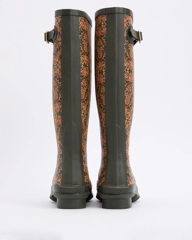 Barbour x Farm Rio cami wellington pineapple print