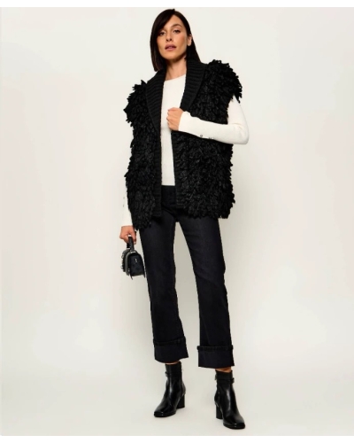 Liu.Jo Shearling cardigan black