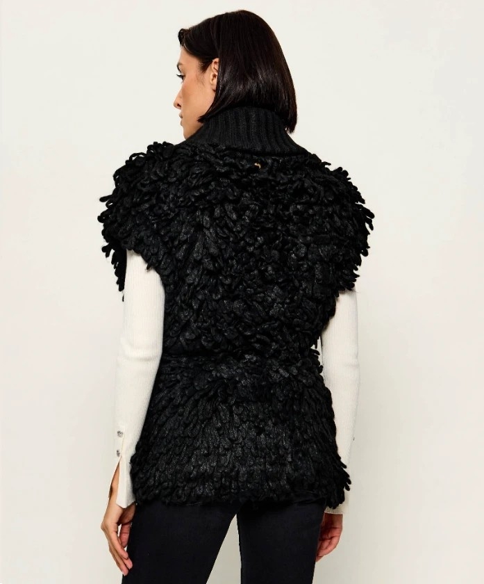 Liu.Jo Shearling cardigan black