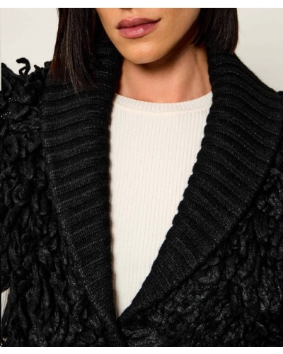 Liu.Jo Shearling cardigan black