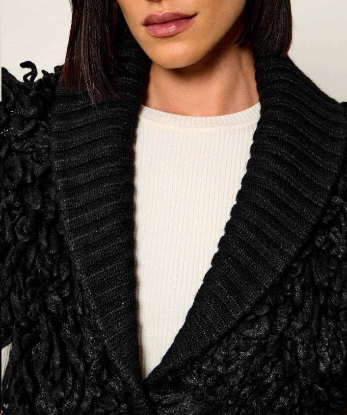 Liu.Jo Shearling cardigan black