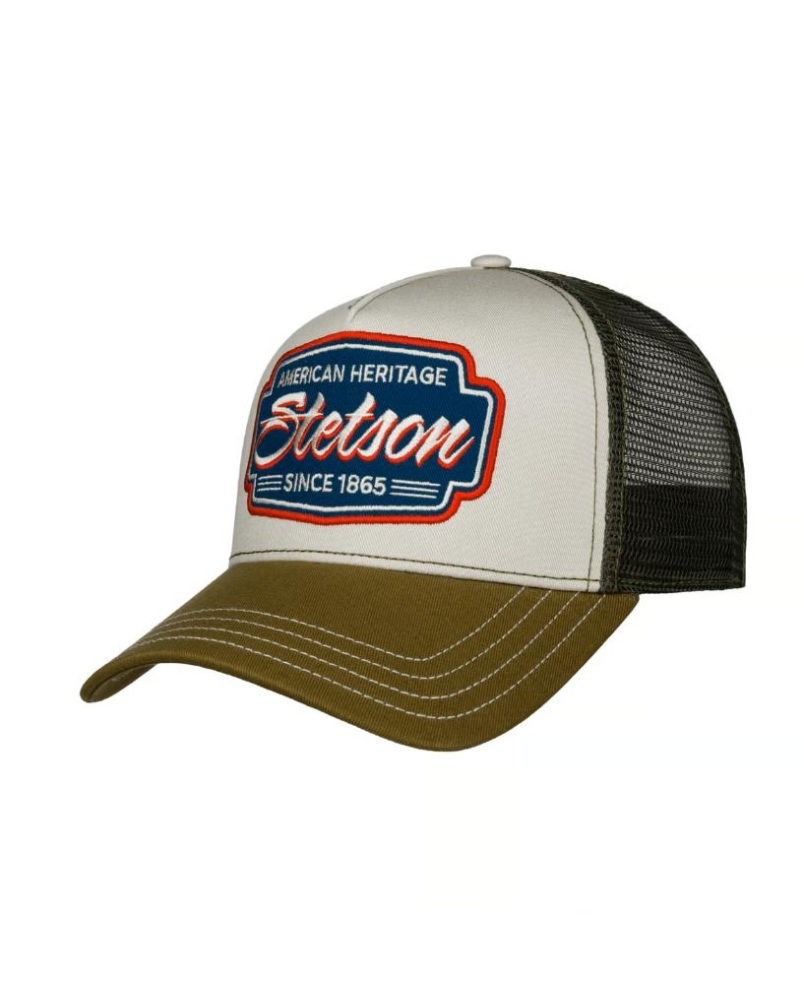 Stetson Trucker cap classic race 49 - olive/yellow