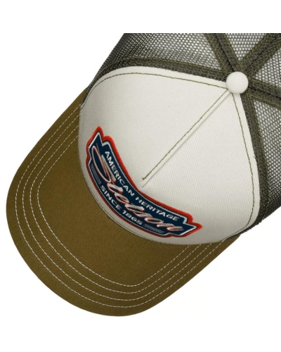 Stetson Trucker cap classic race 49 - olive/yellow