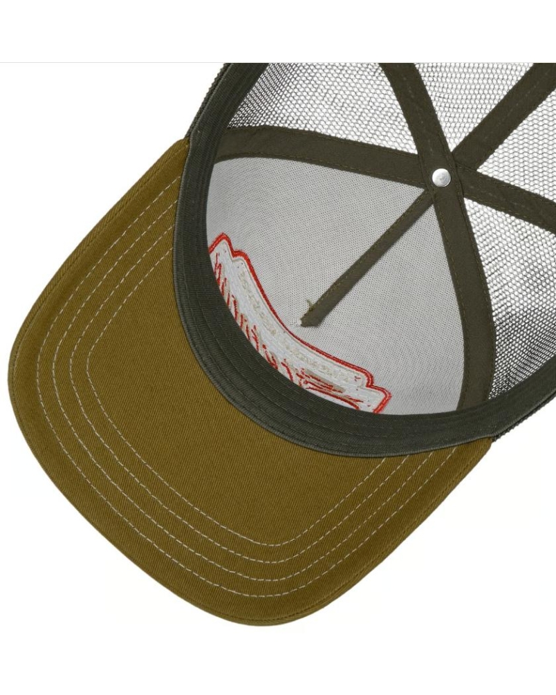 Stetson Trucker cap classic race 49 - olive/yellow