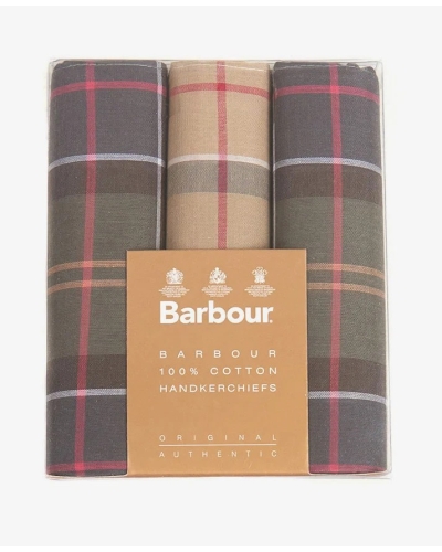 Barbour check hankies set