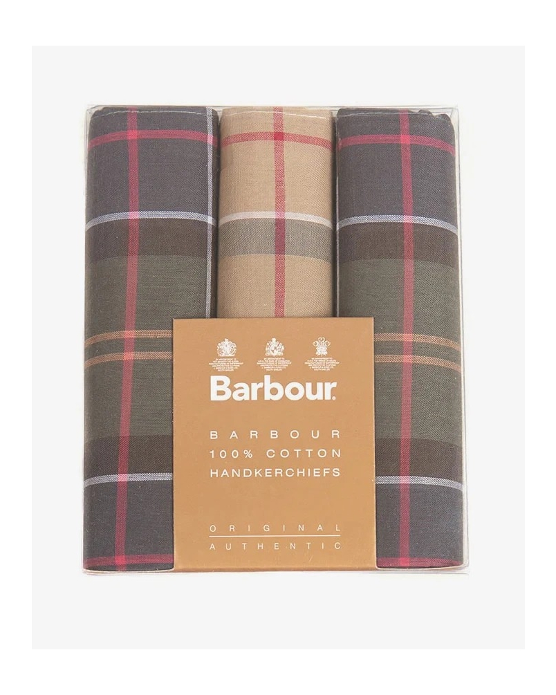 Barbour check hankies set