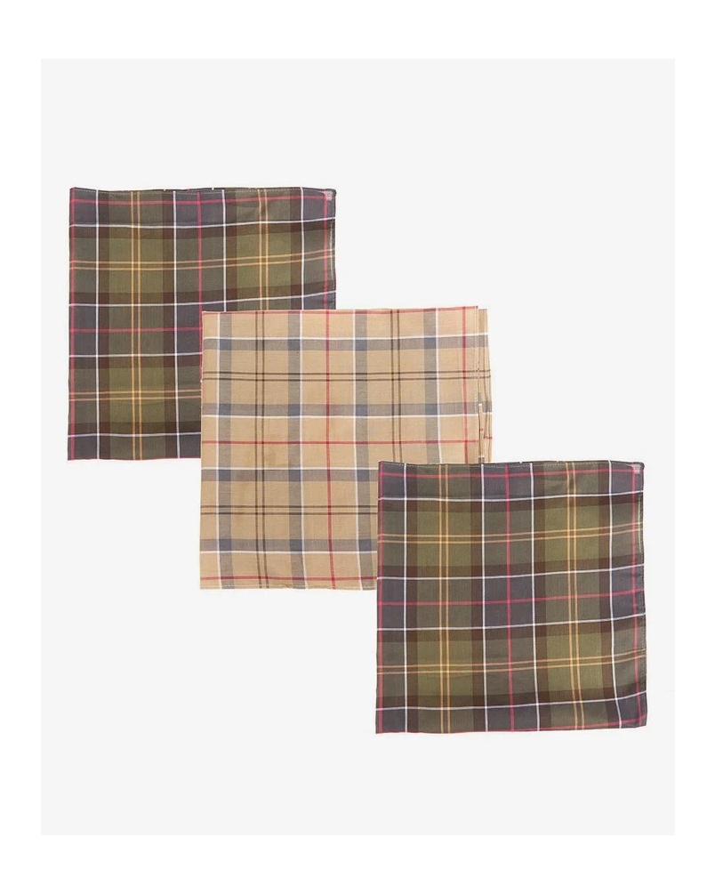 Barbour check hankies set