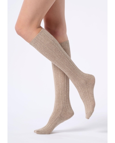 Oroblu Nancy kniekous beige melange