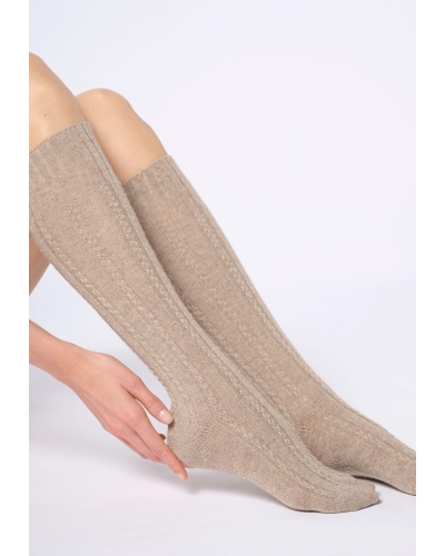 Oroblu Nancy kniekous beige melange