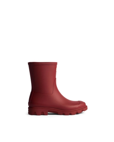 Hunter Unisex downpour short boot merlot merlot