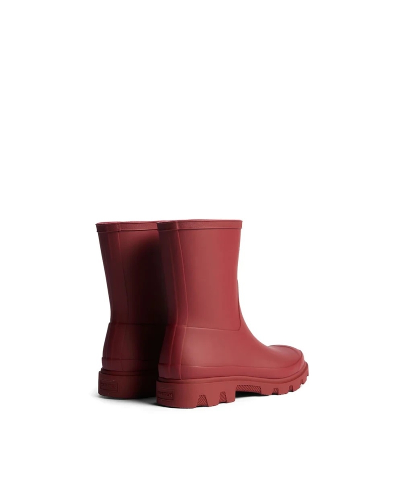 Hunter Unisex downpour short boot merlot merlot