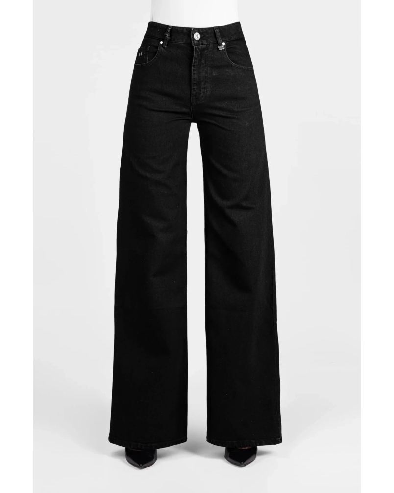 Tramarosse Monice wide leg black raw