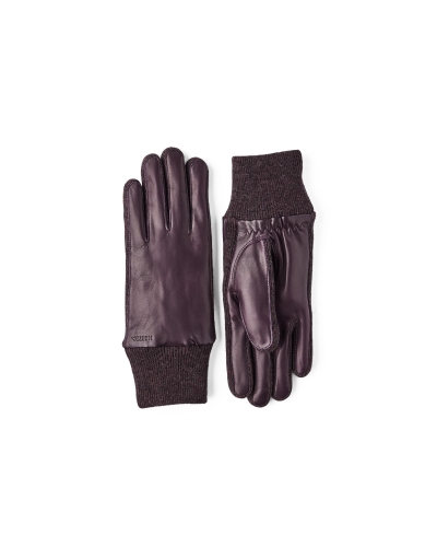 Hestra Jeanne dames handschoenen dark plum