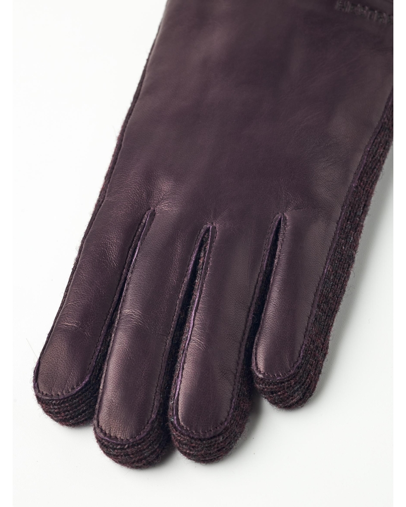 Hestra Jeanne dames handschoenen dark plum