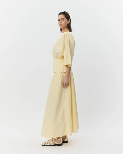 Sofie Schnoor Juneau midi skirt light yellow