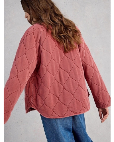 White Stuff Anya jersey quilt mid pink