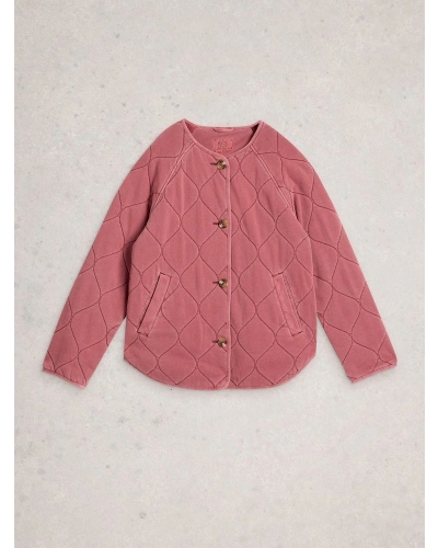 White Stuff Anya jersey quilt mid pink