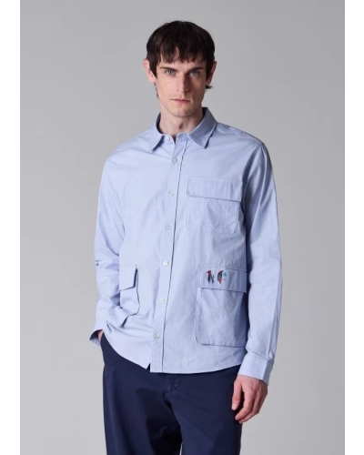 Barbour x Paul Smith Swale shirt mid blue