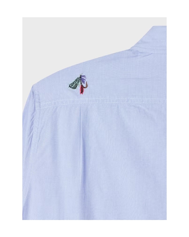 Barbour x Paul Smith Swale shirt mid blue