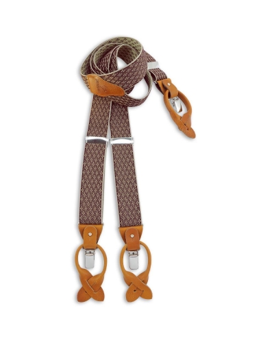 Sir Redman Bretels Don Diamond bordeauxrood/beige